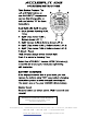 Accusplit AX625 Operating Instructions
