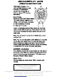 Accusplit AX705 Operating Instructions