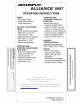 Accusplit Alliance 609T Operating Instructions