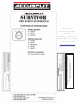 Accusplit Survivor S3E Operation Manual