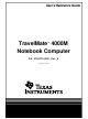 Texas Instruments TravelMate 4000M User Reference Manual