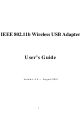 Acer IEEE 802.11b Wireless USB Adapter User Manual