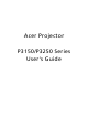 Acer P3150 Series User Manual