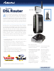 ActionTec Actiontec Qwest  Modular DSL Router M1000 Specification Sheet