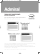 Admiral AAW-08CM1FHUE Use And Care Manual