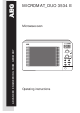 AEG MICROMAT_DUO 3534 E Operating Instructions Manual