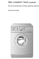 AEG 72620 Instruction Book