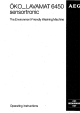 AEG LAVAMAT 6450 Operating Instructions Manual