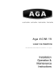 AGA ACIM-15 Installation, Operation And Maintenance Manual
