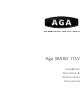 AGA Aga 30AIM 115V Installation & Operation Instructions
