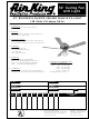 Air King Ceiling Fan with Light Specifications