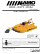 Alamo RX60 Parts Manual