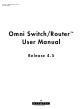 Alcatel Omni Switch/Router User Manual