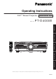Panasonic TQBJ0223 Operating Instructions Manual