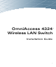 Alcatel Alcatel OmniAccess 4324 Installation Manual