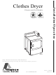 Alliance Laundry Systems DRY710C Installation & Operation Manual