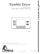 Alliance Laundry Systems TMB1276C Programming Manual