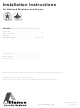 Alliance Laundry Systems Dishwasher Installation Instructions Manual
