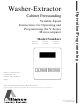 Alliance Laundry Systems HF18VCV Operation/Programming Manual