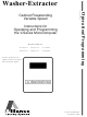 Alliance Laundry Systems HF18VNV Operation/Programming Manual
