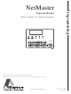Alliance Laundry Systems NetMaster HWTB21 Programming Manual