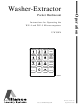 Alliance Laundry Systems POCKET HARDMOUNT UW50P4 Operation Manual
