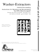 Alliance Laundry Systems SF135PV Operation/Programming Manual