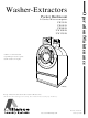 Alliance Laundry Systems UW100AV Operation & Maintenance Manual