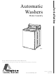 Alliance Laundry Systems W001C Installation Manual