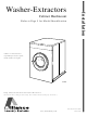 Alliance Laundry Systems Washer-Extractor Installation Manual