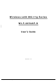 Alloy WLF2454AP-S User Manual