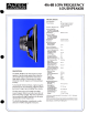 Altec Lansing 416-8B LF SPEAKER Specification Sheet