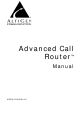 Altigen Adv Call Router 6/2008 4510-0001-6.0 Manual