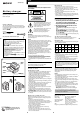 Sony BC-TRM Operating Instructions