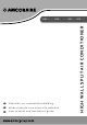 Amcor HW12KE User Manual & Installation Manual