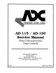 American Dryer Corp. AD-115 Service Manual