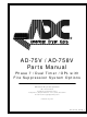 American Dryer Corp. AD-758V Parts Manual