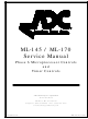 American Dryer Corp. ML-145 Service Manual