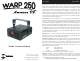American DJ Warp 250 User Instructions