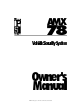 Prime Security AMX78 Owner's Manual