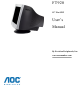 AOC FT920 User Manual