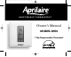 Aprilaire 8553 Owner's Manual