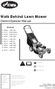 Ariens 911099 - LM21SH Owner's/Operator's Manual
