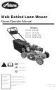 Ariens 911110 - P 21LM Owner's/Operator's Manual