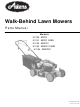 Ariens 911150 - BRP21 Parts Manual