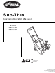 Ariens SNO-THRO 938016 - 522 Owner's/Operator's Manual