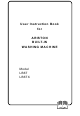 Ariston LB6T User Instruction Book