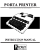 Krown 2000 Instruction Manual