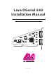 Lava Computer DSerial-550 Installation Manual