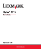Lexmark C710n - Optra Color Laser Printer User Manual